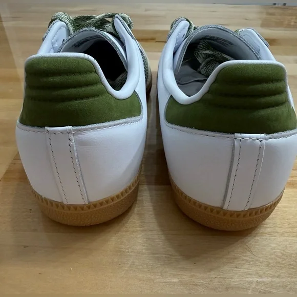 adidas Samba OG White/Olive/Gum Sneakers Classic Retro Soccer-Unisex NIB WmnSz 8 - Picture 10 of 11